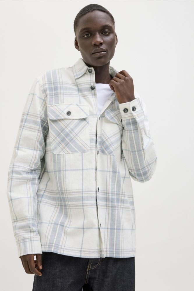JPRCCRAYMOND SPRING CHECK OVERSHIRT 12274956 Coronet Blue